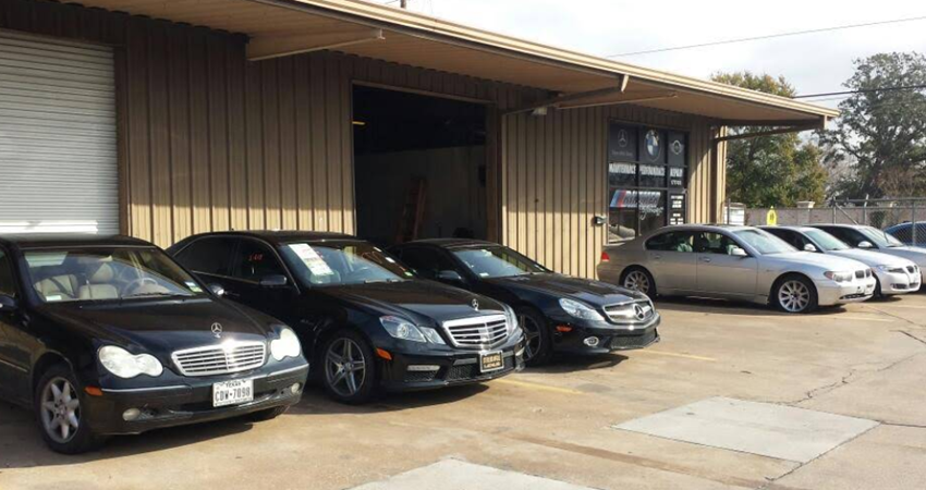 Mercedes Car Outside Our Garage After Service